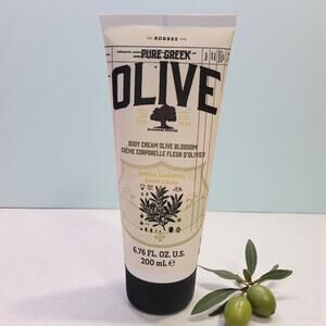 Korres Pure Greek Olive Hydrating Body Cream Olive Blossom 6.76 oz / 200 ml NEW